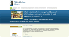 Desktop Screenshot of iskconprisonministry.org