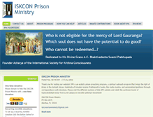 Tablet Screenshot of iskconprisonministry.org